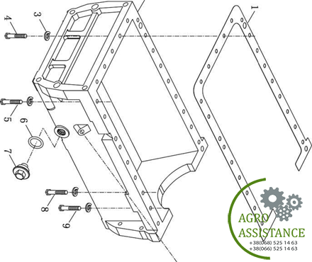 Картер двигателя YTO-X804