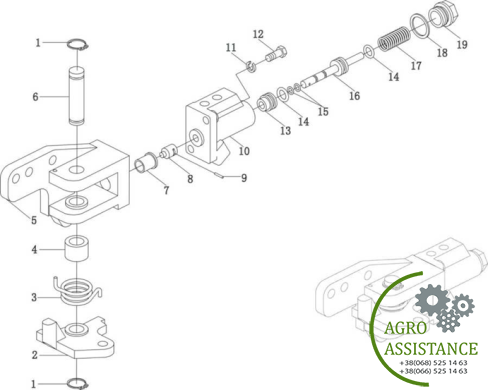 Управление блокировкой дифференциала YTO-X804