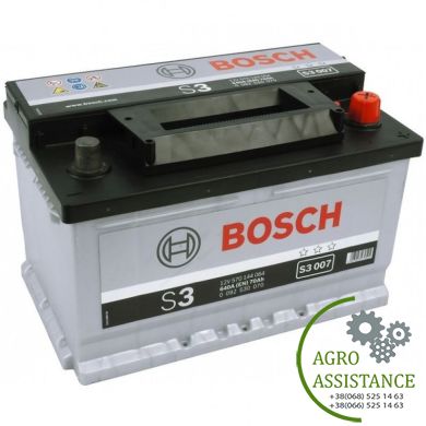 Акумулятор стартерний BOSCH 6СТ-70 H Євро (S3007)