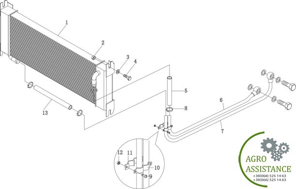 Масляный радиатор YTO-X1204